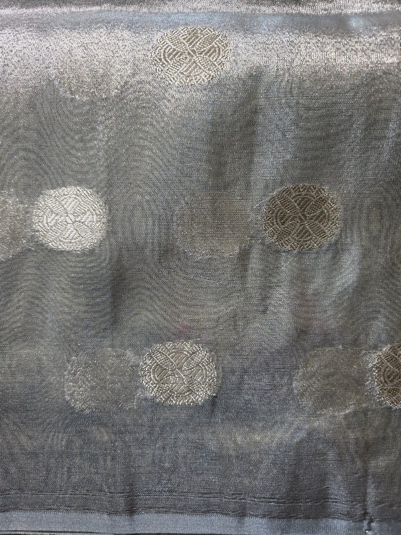 Banarasi Tissue Saree with Scallop Border