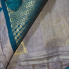 Soft Viscose Jute Saree with Rich Pallu