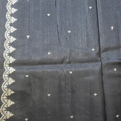 Tussar Silk Saree with Classic Embroidery