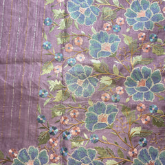 Pure Tussar Silk Sarees with Vertical Zari Stripes and Designer Blouse