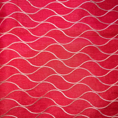 Kota Silk Saree with Scallop Border and Thread Embroidery