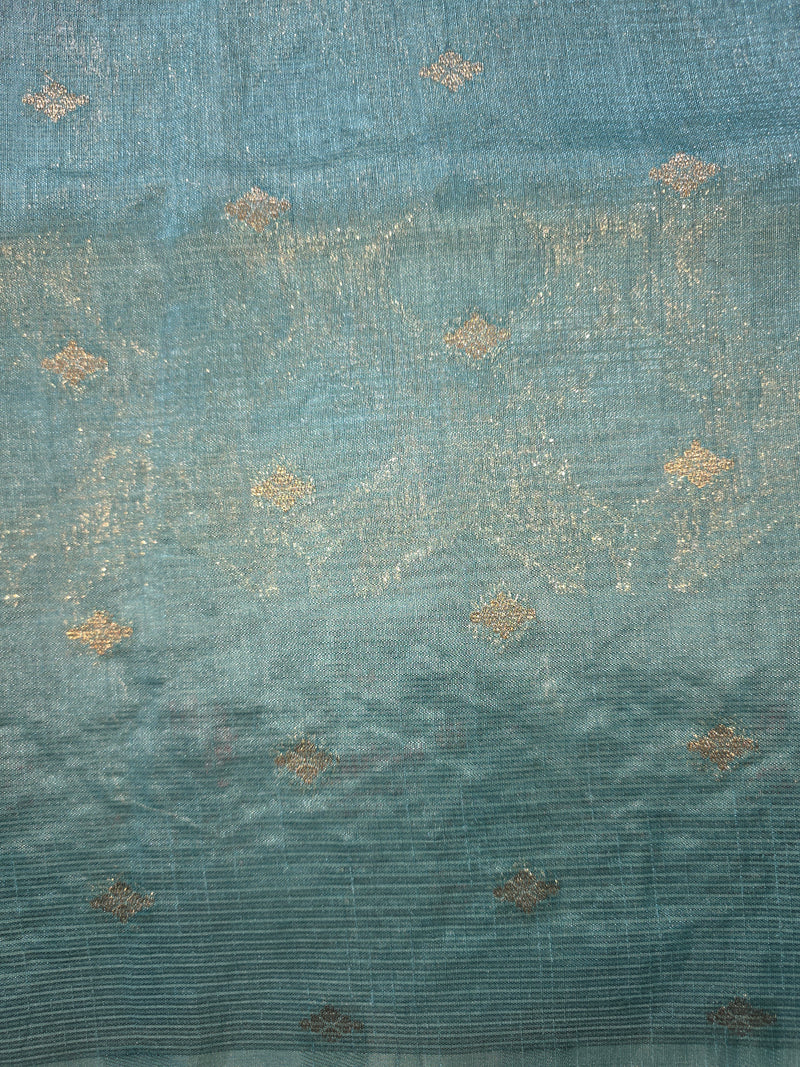 Pure Kota Doria Saree with Embroidery