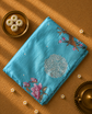 Pure Raw Silk Saree with Cutwork and Embroidery