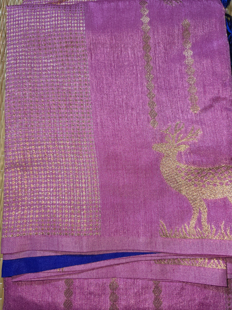 Soft Viscose Jute Saree with Rich Pallu
