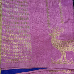 Soft Viscose Jute Saree with Rich Pallu