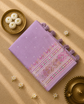 Linen Tissue Saree with Embroidery and Mirror Work