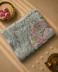 Pure Tissue Saree with Embroidered Pallu and Blouse