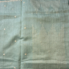 Tussar Linen Saree with Embroidery