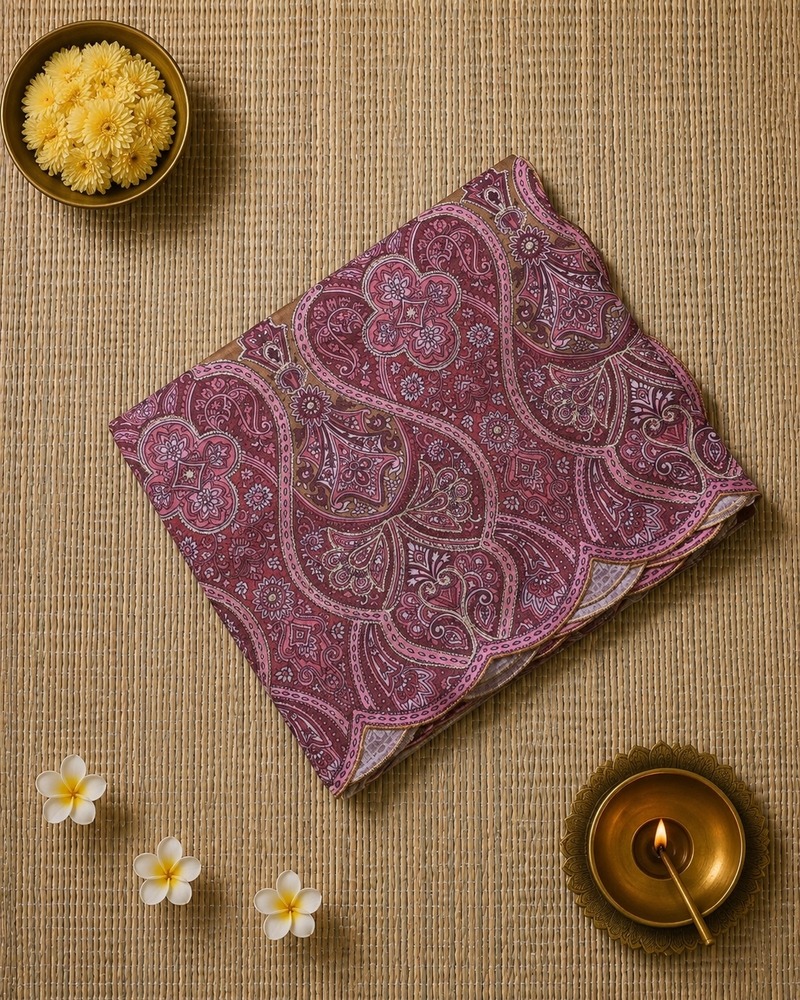Tussar Silk Saree with Exclusive Applique Work