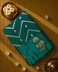 Crepe Saree with Contrast Blouse , Rich Pallu and Satin Border