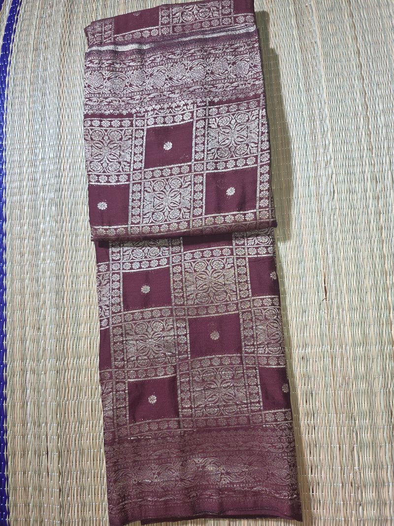 Crepe Jacquard Saree