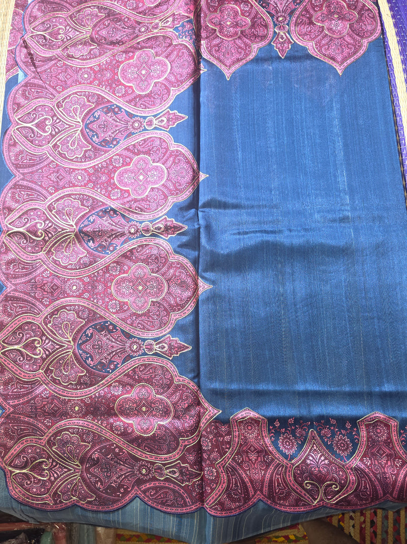 Tussar Silk Saree with Exclusive Applique Work