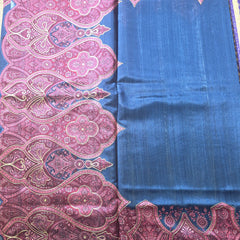 Tussar Silk Saree with Exclusive Applique Work