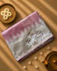 Pure Kora Tissue Saree with Embroidery and heavy Blouse