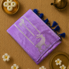 Soft Viscose Jute Saree with Rich Pallu