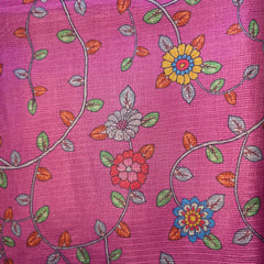 Ombre Shaded Kota Silk Saree with Kalamkari Blouse