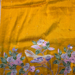 Pure TIssue Saree with Embroidery