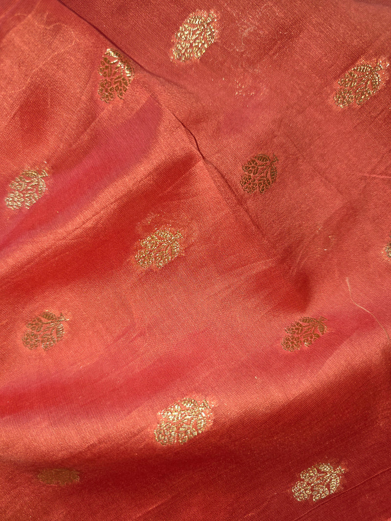 Pure Organza Saree with Shibori Dye and Thread Work