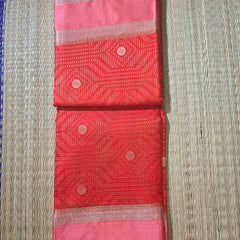 Premium Semi Mysore Crepe Saree with Thread Weaving and Rich Pallu