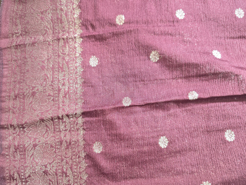 Crepe Jacquard Saree
