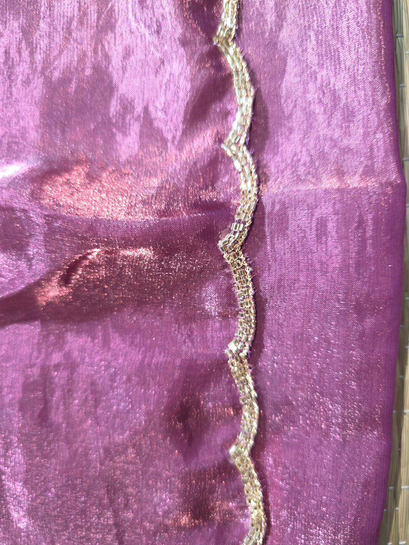 Premium Crepe Saree wuth Digital Print and Cutdana work