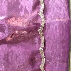 Premium Crepe Saree wuth Digital Print and Cutdana work