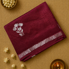 Pure Raw Green Mango Saree with Rich Pallu