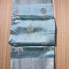 Raw Mango Saree with woven motifs