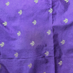 Premium Semi Mysore Crepe with Checks and Gap Border