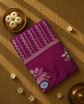 Premium Semi Mysore Crepe with Woven Meena Butis and Rich Pallu