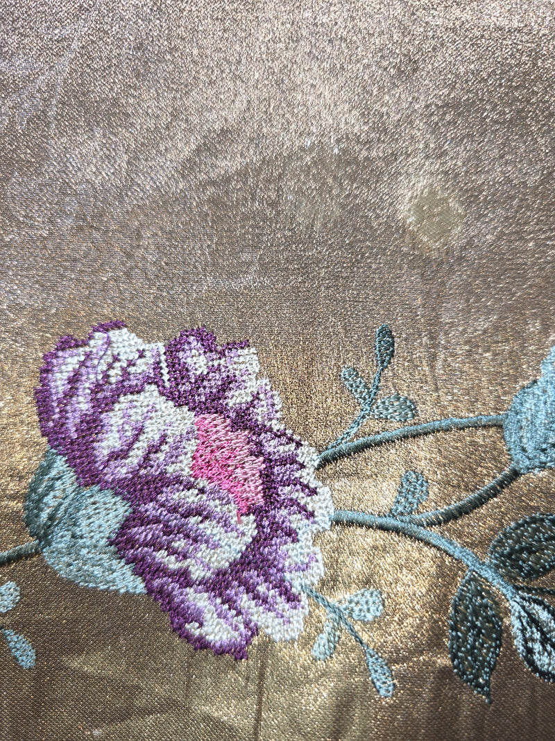 Pure Kore Tissue Saree with Petit Point Embroidery