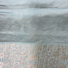 Raw Mango Saree with woven motifs