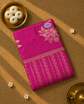 Premium Semi Mysore Crepe with Woven Meena Butis and Rich Pallu