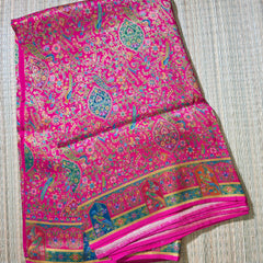 Pure Crepe Saree with Stunning Brocade Weaving