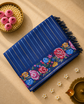 Tussar Silk Saree with Embroidery and Zari Stripes