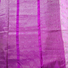 Banarasi Chinon Gorgette Saree with Contrast Blouse