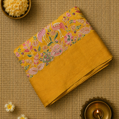 Tussar Linen Saree with Stunning Embroidery