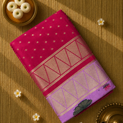 Premium Printed Semi Mysore Crepe Saree