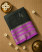 Premium Semi Mysore Crepe Saree with Vintage Checks and Rich Pallu
