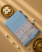 Linen Tissue Saree with Embroidery and Mirror Work