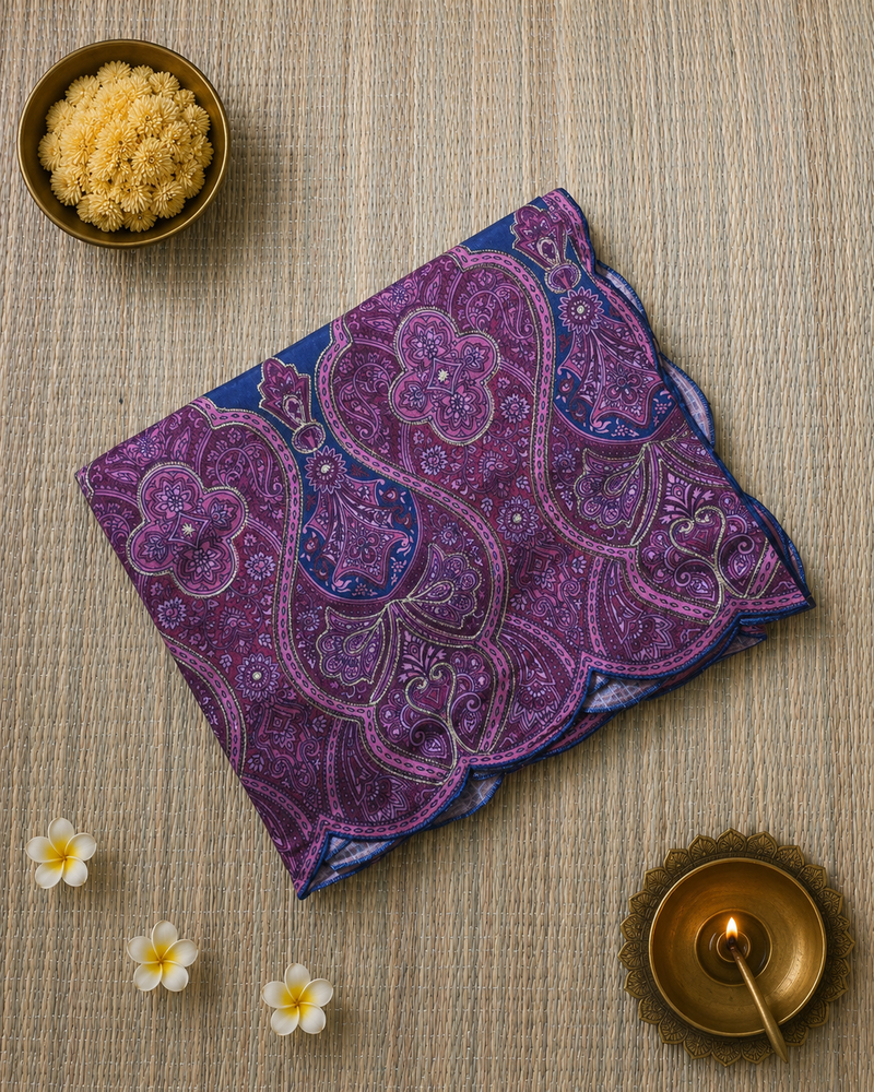 Tussar Silk Saree with Exclusive Applique Work