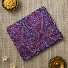 Tussar Silk Saree with Exclusive Applique Work