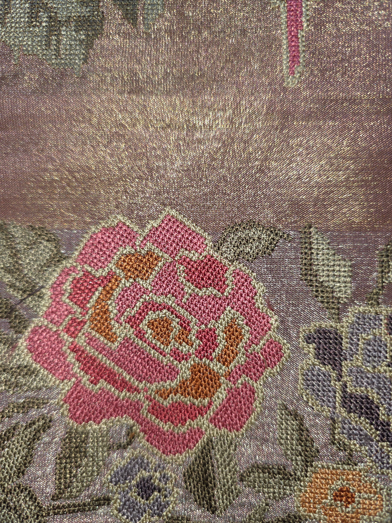 Pure Kora TissueSaree with Exquisite Petit Point Embroidery