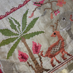 Pure Handloom Tussar Silk Saree with Embroidery and sequins in Muslin Pallu