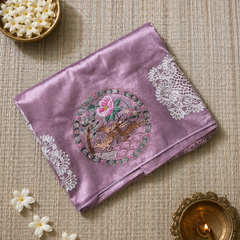 Pure Kora Tissue Saree with Beautiful Embroidery