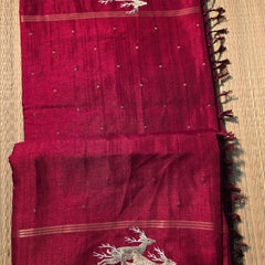 Tussar Silk with Embroidery