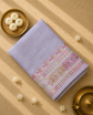 Linen Tissue Saree with Embroidery and Mirror Work