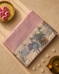 Pure Kora Tissue Silk Saree with Swan Embroidered borders