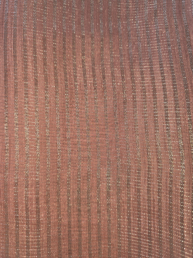 Linen Tissue Saree with Embroidery