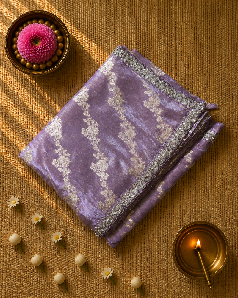 Pure Tissue Saree with Rich Blouse